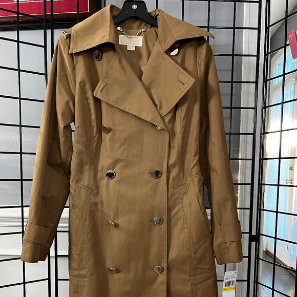 Michael Kors Trench Dark Camel - Picture 1 of 16